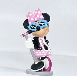 Disney Store Mickey & Friends PVC Figure Cake Topper Popstar Minnie Mouse